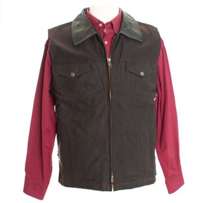 Image showing 0 th Wyoming Traders Men's Oilskin Concealed Carry Vest