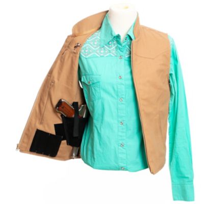 Image showing 1 th Wyoming Traders Women's Calamity Conceal Carry Canvas Vest