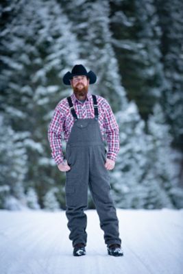 Wyoming Traders Men's Wool Overall Bibs