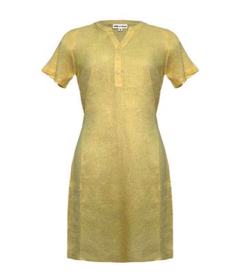 Ribbon Heart Women's Short-Sleeve Henley Dress