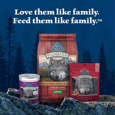 Image showing 7 th Blue Buffalo Wilderness Trail Toppers Wild Cuts Adult Chicken/Beef Chunks Wet Dog Food Pack, 3 oz., Pack of 12 Pouches
