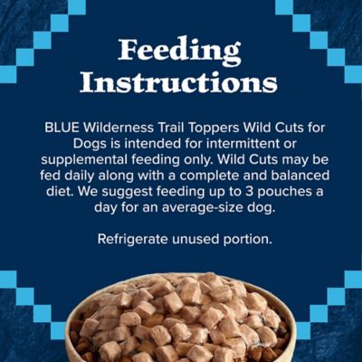 Image showing 8 th Blue Buffalo Wilderness Trail Toppers Wild Cuts Adult Chicken/Beef Chunks Wet Dog Food Pack, 3 oz., Pack of 12 Pouches