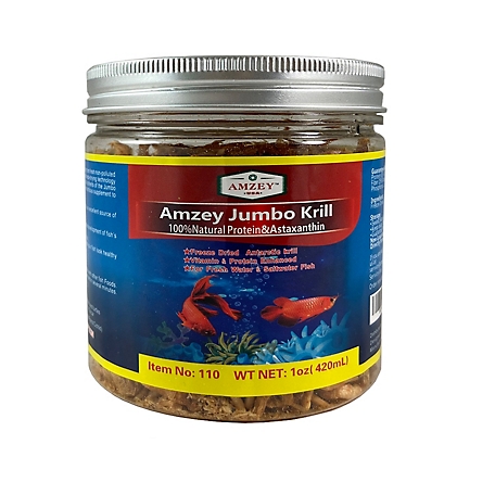 Amzey Freeze-Dried Jumbo Krill Fish Food at Tractor Supply Co.