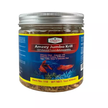 Amzey Freeze Dried Giant Krill Fish Food Fish Food