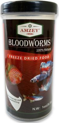Amzey Freeze-Dried Bloodworm Fish Food