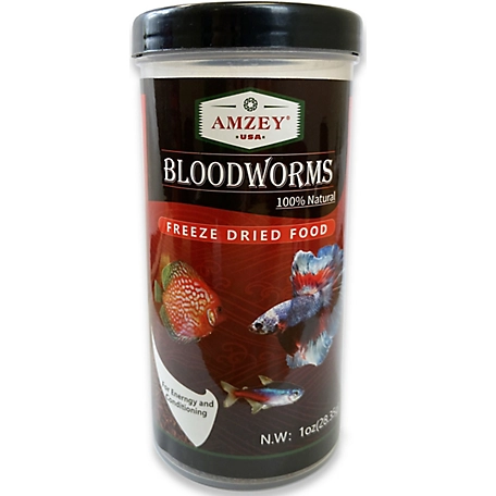 Amzey Freeze-Dried Bloodworm Fish Food at Tractor Supply Co.