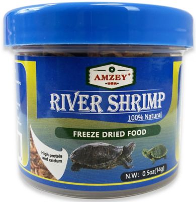 Amzey Freeze-Dried River Shrimp Fish Food, 0.5 oz.