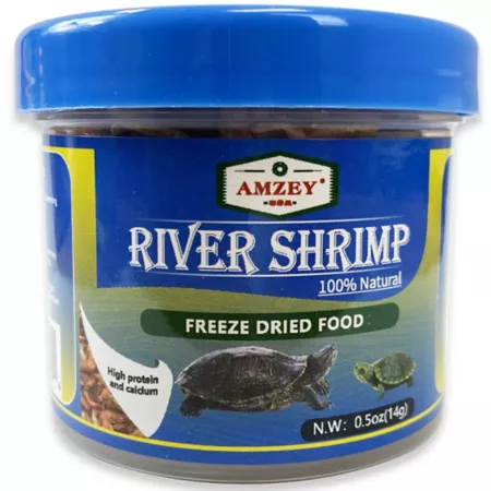 Amzey Freeze Dried River Fish and Shrimp Food 0.5 oz. Fish Food