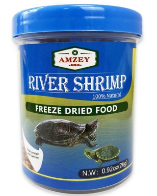 Amzey Freeze-Dried River Shrimp Fish Food, 0.92 oz.