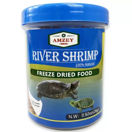 Amzey Freeze Dried River Shrimp Fish Food 0.92 oz. Fish Food