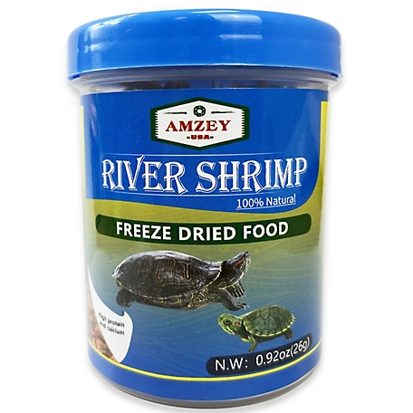 Amzey Freeze-Dried River Shrimp Fish Food, 0.92 oz.