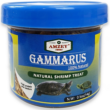 Amzey Dried Gammarus Fish Food, 0.5 oz.