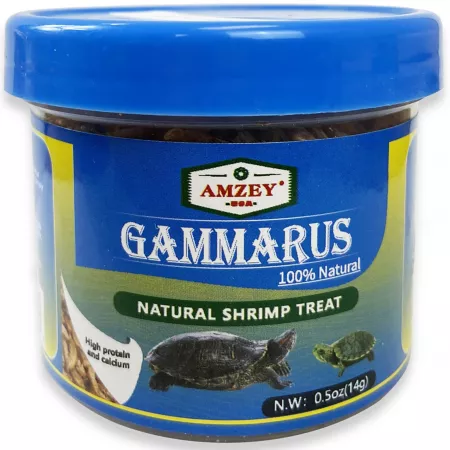 Amzey Dried Gammarus Fish Food 0.5 oz. Reptile Food