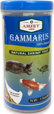 Amzey Sun-Dried Gammarus Fish Food, 1.5 oz.