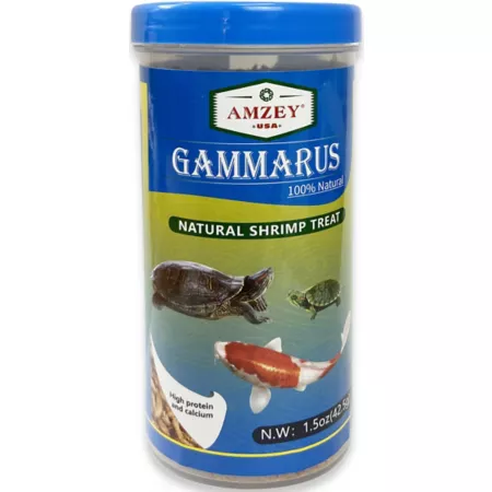 Amzey Sun Dried Gammarus Fish Food 1.5 oz. Reptile Food