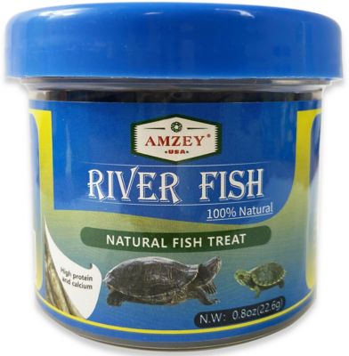 Amzey Dried River Fish Aquatic Pet Food, 0.8 oz.