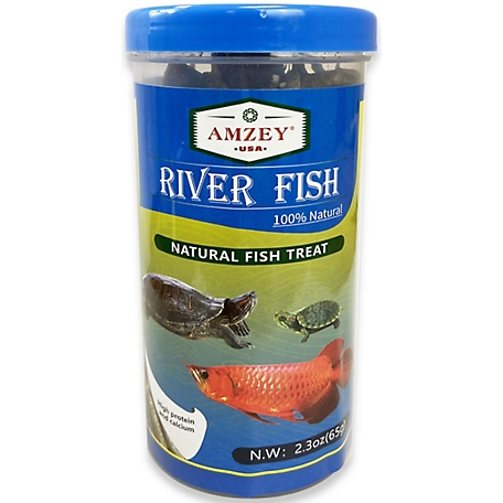 Amzey Dried River Fish Aquatic Pet Food, 2.3 oz.