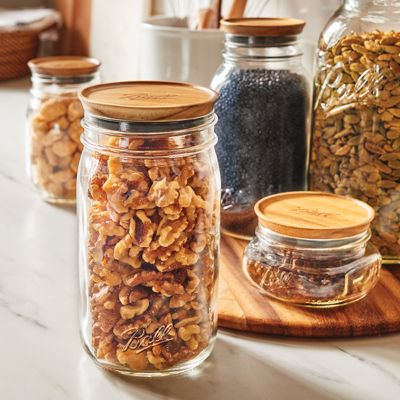 Image showing  Wide Mouth Wooden Lids, 3 ct.