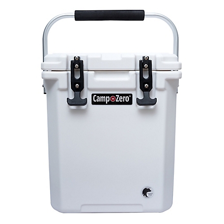Camp-Zero 16L-16.9 Qt. Tall Premium Cooler with Molded-In Cup Holders, Includes Divider