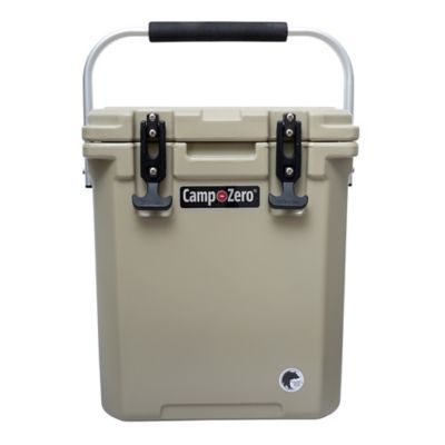 Camp-Zero 16L-16.9 Qt. Tall Premium Cooler with Molded-In Cup Holders, Includes Divider