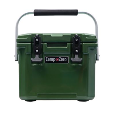 Camp-Zero 10L - 10.6 Qt. Cooler with Molded-In Cup Holders and Aluminum Comfort Grip Folding Handle