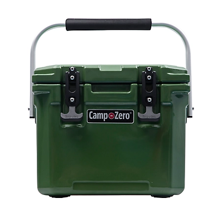 Camp-Zero 10L - 10.6 Qt. Cooler with Molded-In Cup Holders and Aluminum Comfort Grip Folding Handle