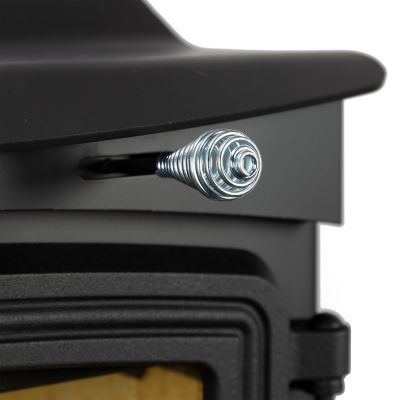 Image showing 5 th Pleasant Hearth 2200 sq. ft. Wood Stove with Stainless Steel Ash Lip and Blower, GWS-1800-B