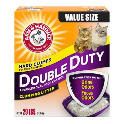 Arm & Hammer Double Duty Scented Clumping Clay Cat Litter, 29 lb. Box