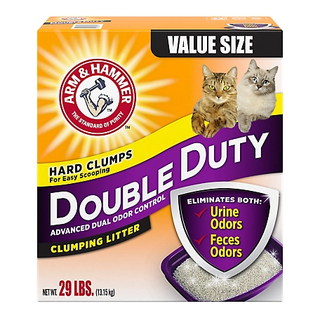 Arm & Hammer Double Duty Clumping Cat Litter, 29lbs. Box