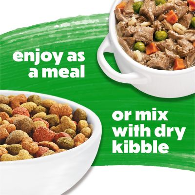 Image showing 7 th Purina Beneful Adult Chicken, Beef and Lamb in Gravy Recipe Wet Dog Food Variety pk., 10 oz., Pack of 12 Trays