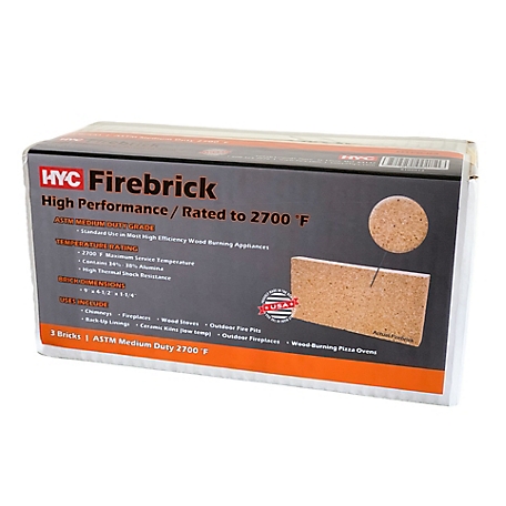 Greene Mfg. Firebricks, 2-1/4 x 4-1/2 x 9, 32-Pack - Midwest Technology  Products