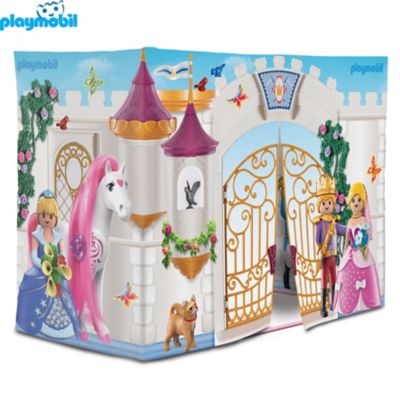 PLAYMOBIL Large Princess Castle Pretend Play Tent Playhouse, 58 in. L x 28 in. W x 41 in. H