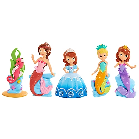 Disney Junior Sofia the First Royal Friends Underwater Adventure Deluxe Figure Toy Set, Mermaids