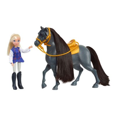 spirit riding free horse and doll
