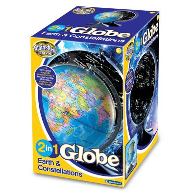 Image showing 8 th Brainstorm Toys 2-in-1 Earth and Constellations Glow-in-the-Dark Globe STEM Toy