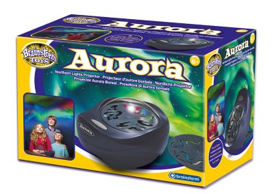 Brainstorm Toys Aurora Northern and Southern Lights Colored Light Projector, STEM