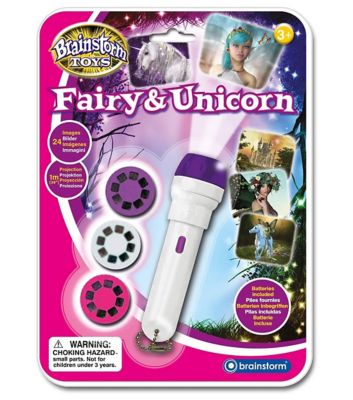 Brainstorm Toys Fairy and Unicorn Torch Flashlight and Projector