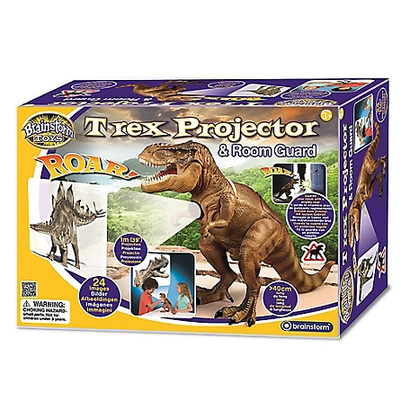 Brainstorm Toys T-Rex Projector and Room Guard, 24 Images, Guards Your Room with a Mighty Roar