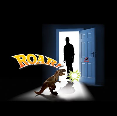 Image showing 7 th Brainstorm Toys T-Rex Projector and Room Guard, 24 Images, Guards Your Room with a Mighty Roar