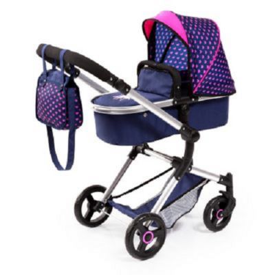 Image showing  Baby Doll City Vario Pram Baby Doll Stroller with Diaper Bag