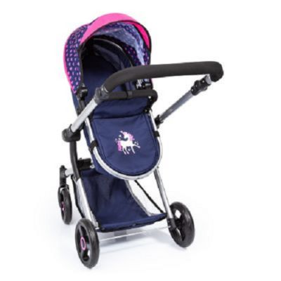 Image showing 5 th Bayer Baby Doll City Vario Pram Baby Doll Stroller with Diaper Bag