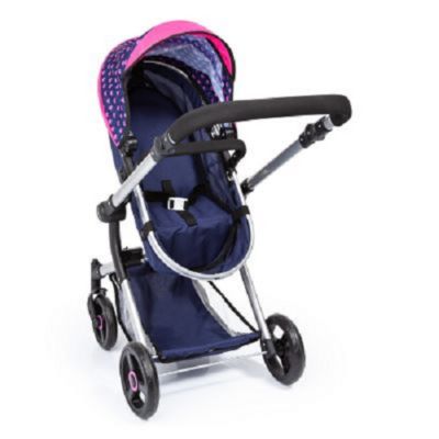 Image showing 7 th Bayer Baby Doll City Vario Pram Baby Doll Stroller with Diaper Bag