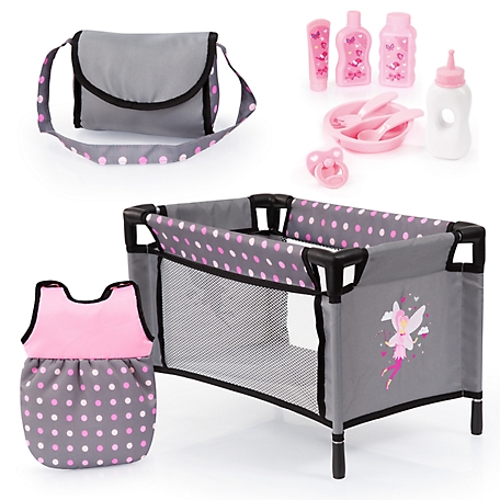 Bayer Baby Doll Travel Bed and Accessories Set