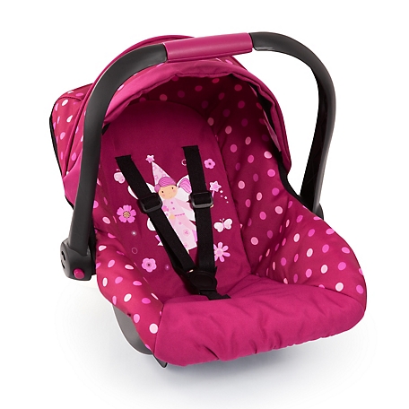 Bayer Baby Doll Deluxe Car Seat with Canopy, Polka Dots