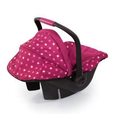 Image showing  Baby Doll Deluxe Car Seat with Canopy, Polka Dots