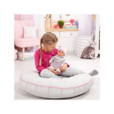 Image showing 2 th Bayer First Words 15 in. Baby Doll, Gray