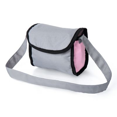 Image showing 6 th Bayer Trendy Baby Doll Pram Stroller, Gray/Pink