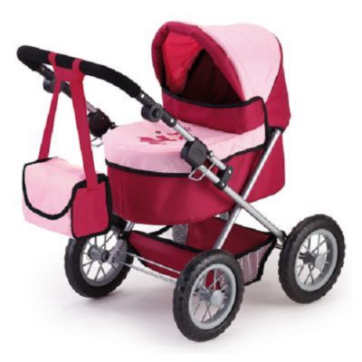 Bayer Trendy Pram Stroller For Toy Baby Dolls Red Pink af At Tractor Supply Co