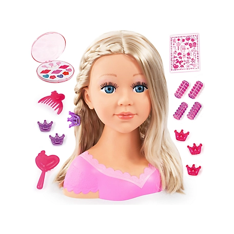 Bayer Charlene Super Model Styling Head Pretend Play Toy, Blonde