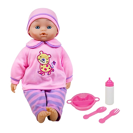 Lissi 16 in. Soft Baby Doll with Feeding Accessories